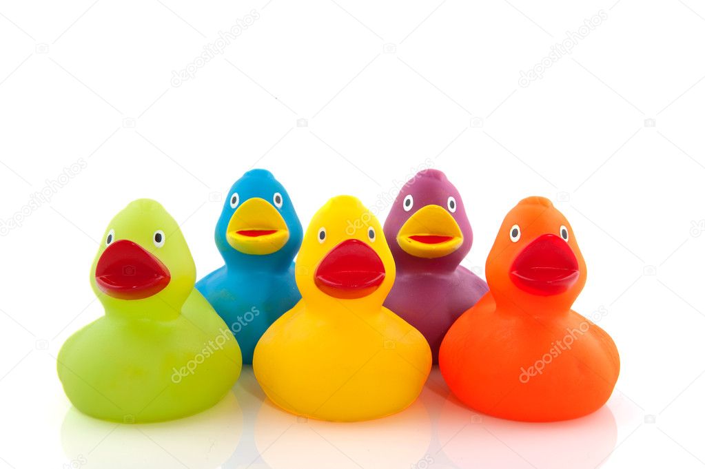Colorful ducks