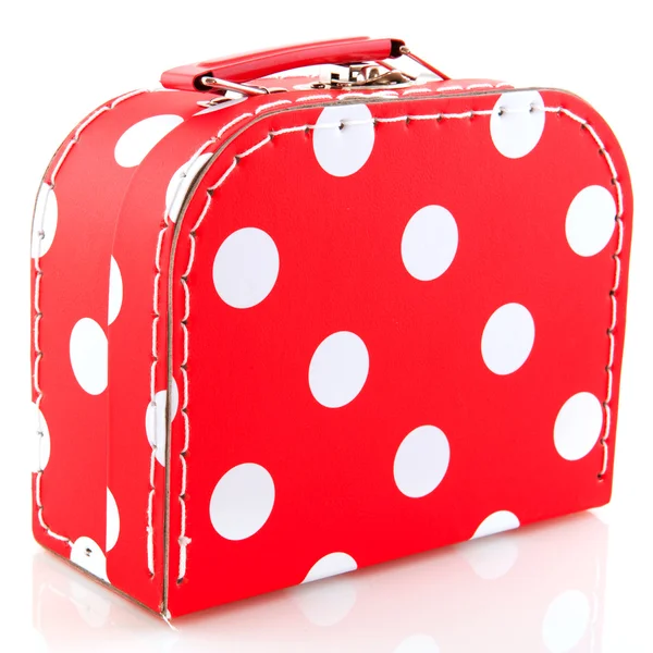 Koffer mit rotem Fleck — Stockfoto