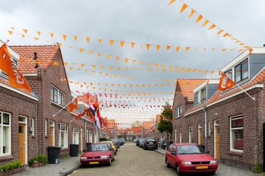 futbol taraftarları ile Hollanda sokak