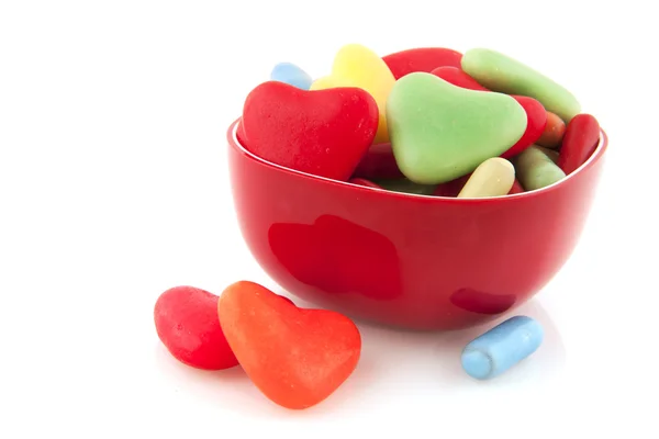 Serca cukierków — Zdjęcie stockowe