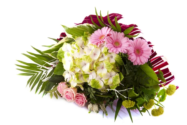 Blombukett med hortensia — Stockfoto