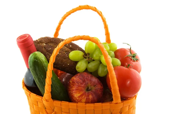 Einkaufstasche mit täglichen Lebensmitteln — Stockfoto