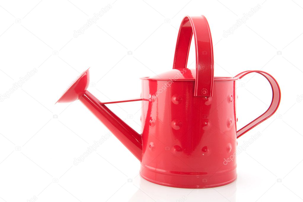 Pink watering can