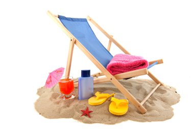 Beach chair clipart