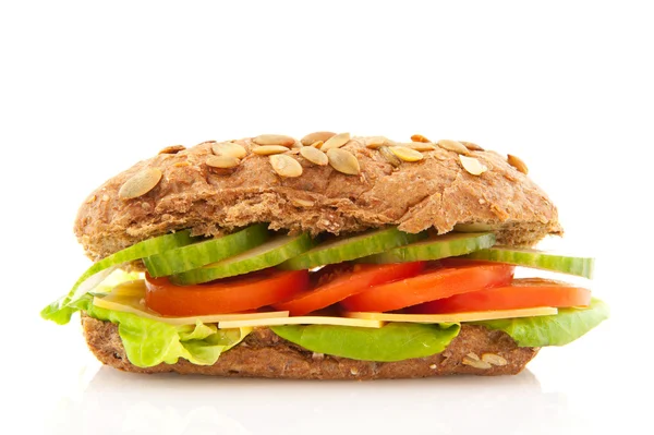 Egészséges barna szendvics — Stock Fotó