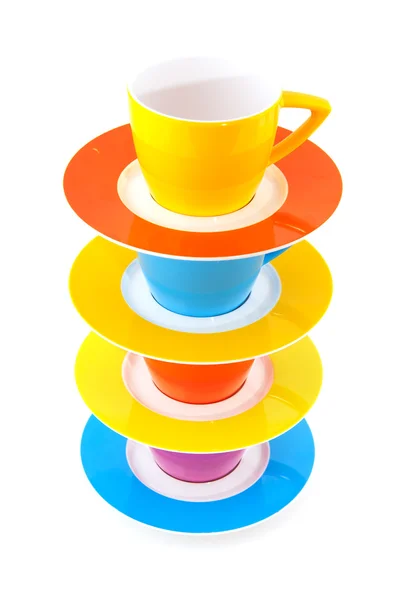 Coloridas tazas — Foto de Stock