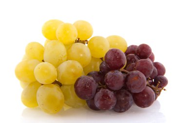 White and blue grapes