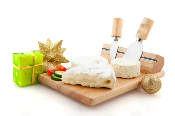 Francouzský sýr s Vánoce — Stock fotografie