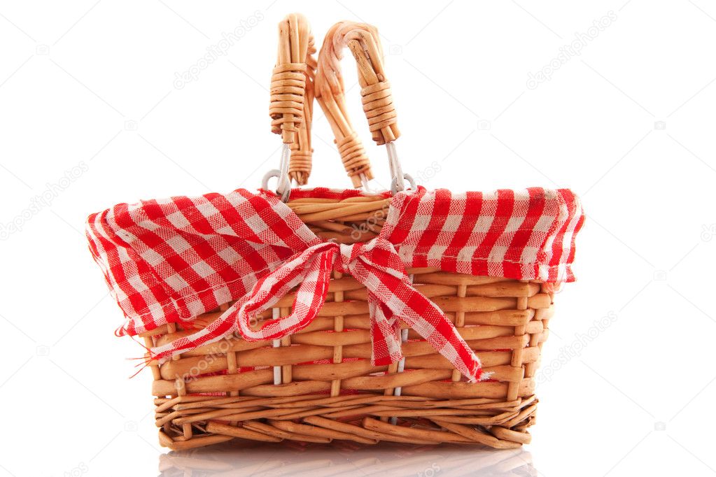 Cheerful cane basket