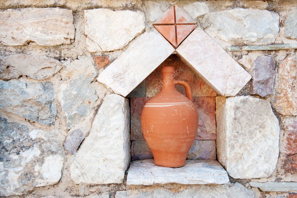 Greek earthenware vase