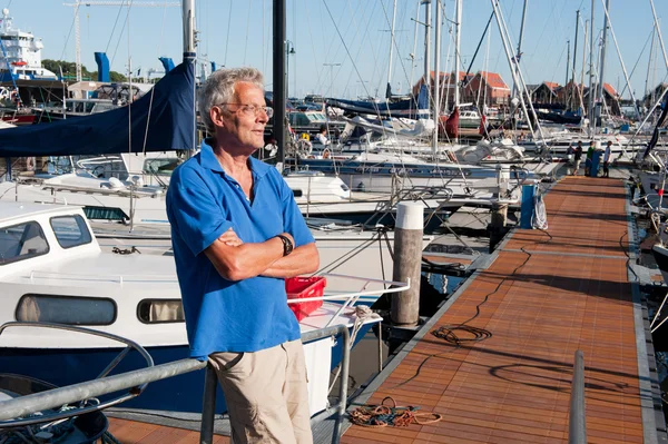 stock image Man in harbor