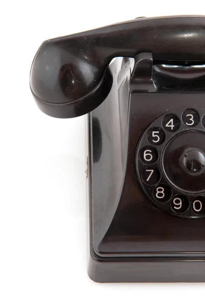 Telefone preto velho — Fotografia de Stock