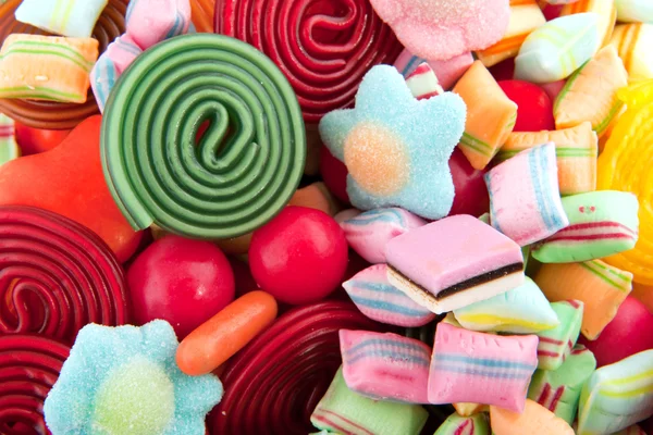 Bonbons différents colorés — Photo