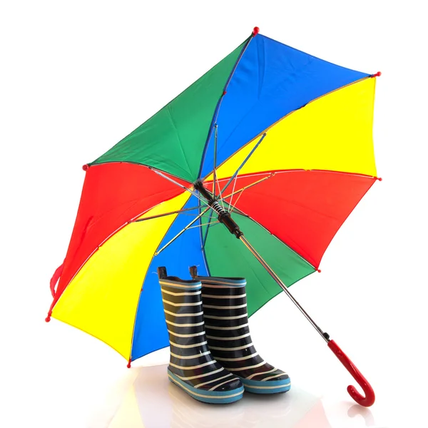 stock image Boots and umbrella