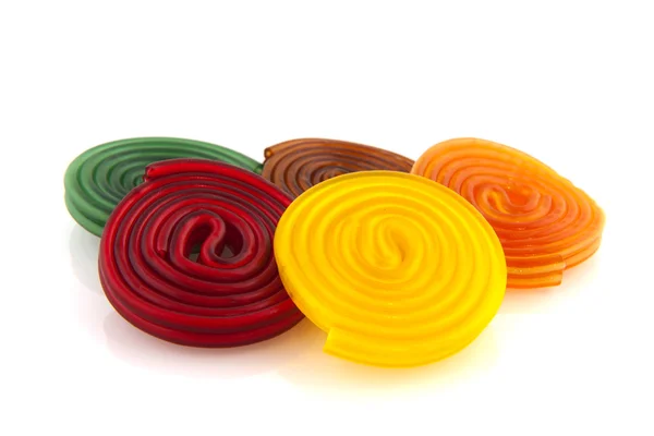 Rouleaux de bonbons colorés — Photo