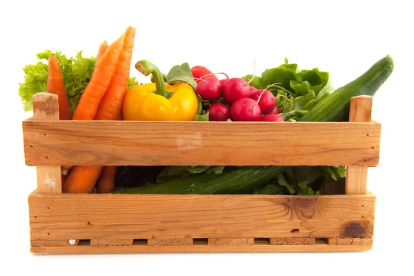 Crate vegetables — Stock Photo, Image