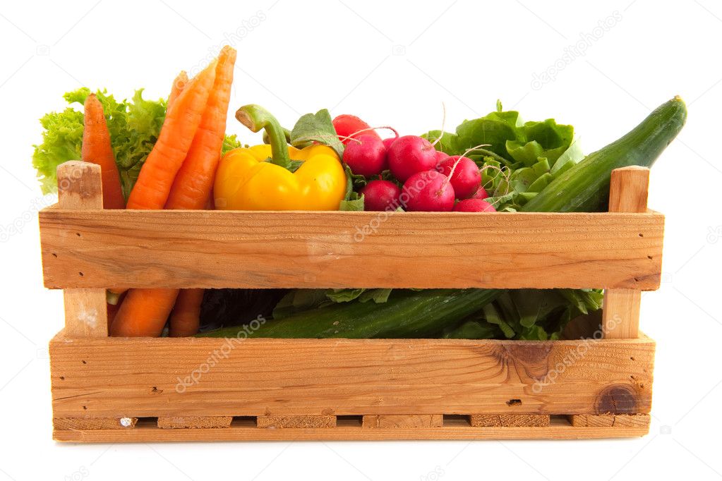 Crate vegetables
