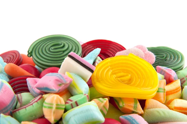 Kolorowe cukierki różnych — Zdjęcie stockowe