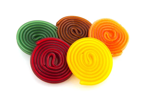 Rotoli di caramelle colorate — Foto Stock