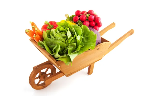 板条箱蔬菜 — 图库照片