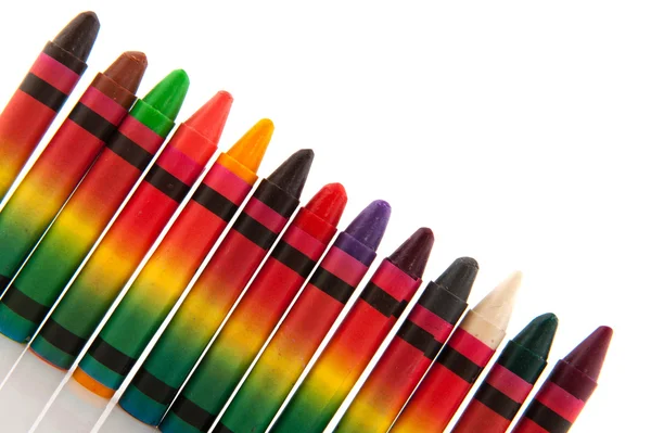 Färgglada olja pennor — Stockfoto