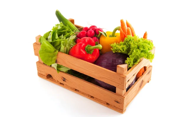 Crate vegetables — Zdjęcie stockowe