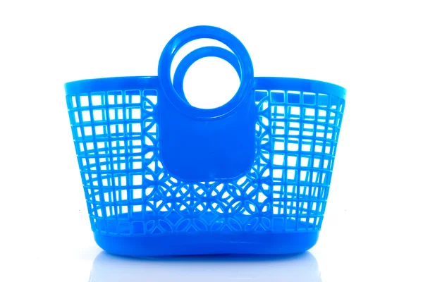 Niebieskie torby z tworzyw sztucznych — Zdjęcie stockowe