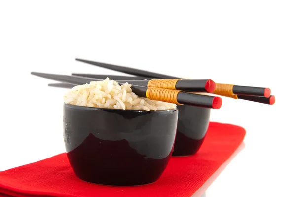Коричневий рис з нарізаними паличками — стокове фото
