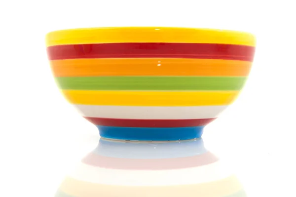 다채로운 줄무늬 그릇 — 스톡 사진