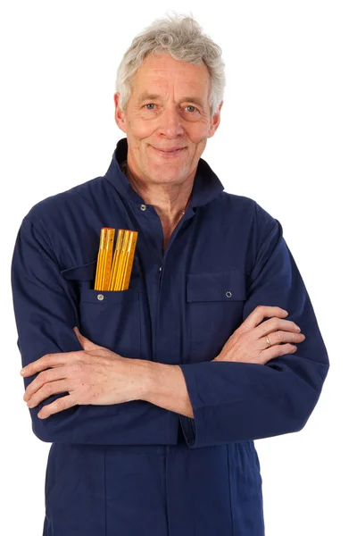 stock image Senior carpenter