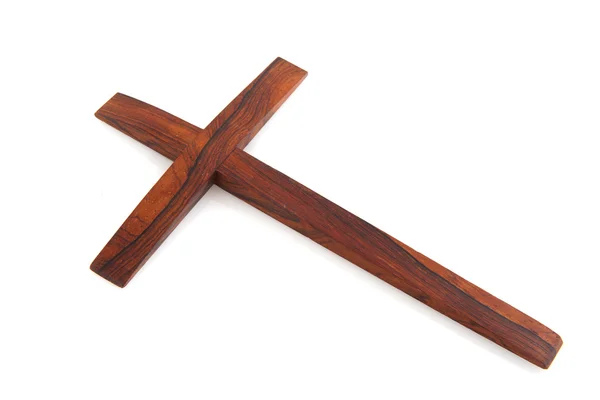 Prosty drewniany krzyż — Zdjęcie stockowe