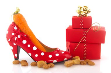 Adult shoe with carrot clipart