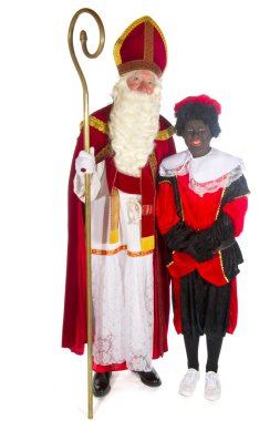 Sinterklaas and Black Piet clipart