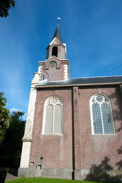 典型的荷兰教堂塔楼 — 图库照片