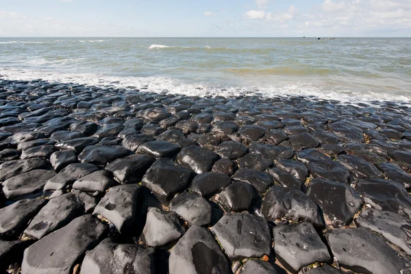 Dique de mar holandés — Foto de Stock