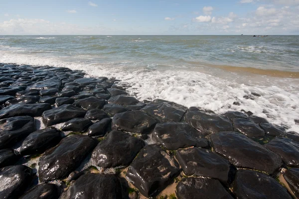 Hollanda deniz dike — Stok fotoğraf