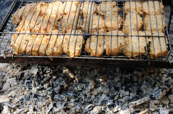 Barbeque with coal — Stock Photo, Image