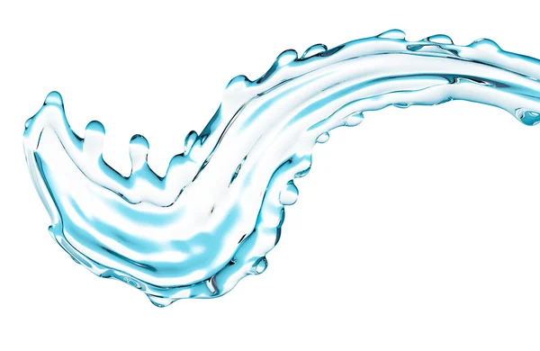 Plusk błękitnej wody — Zdjęcie stockowe