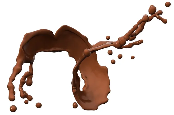 チョコレートの波 ストックフォト