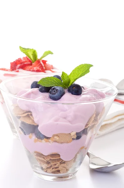 Fruit en yoghurt — Stockfoto