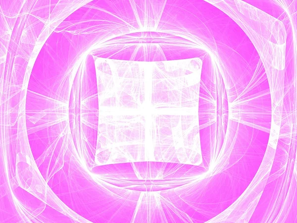 stock image White on pink fractal