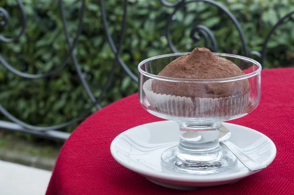 Iced chocolate mousse — Stock Photo, Image
