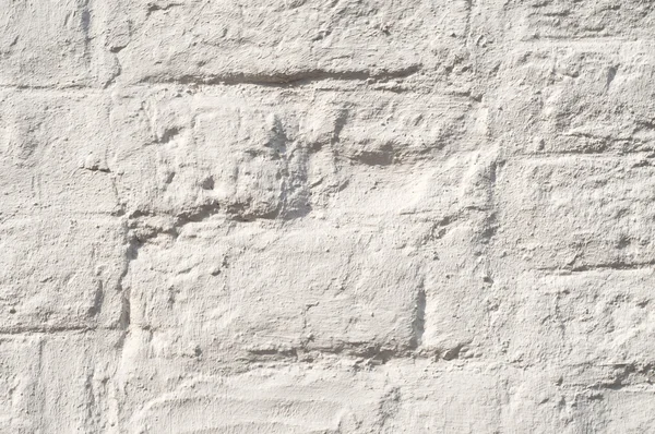 Muro di mattoni verniciato bianco — Foto Stock