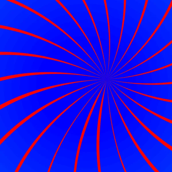 Roter Twist auf Blau — Stockvektor