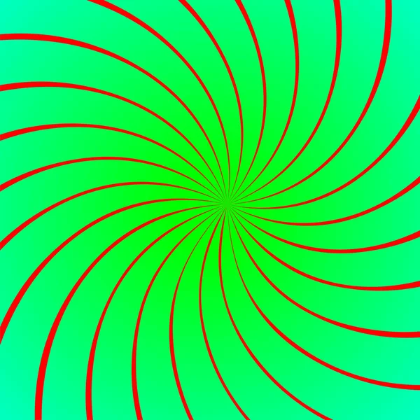 Червоний на зеленому крученому векторі — стоковий вектор