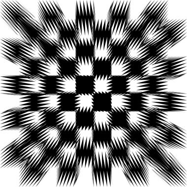 Black and white tiles, shifted clipart