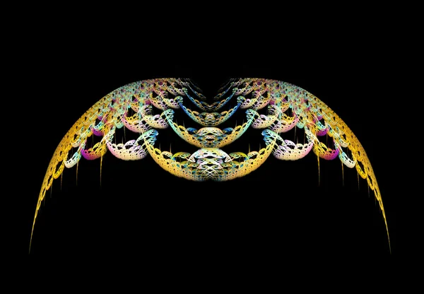 Gouden abstracte vleugels Stockfoto