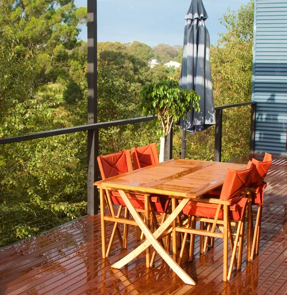 Outdoor Table and Chairs — Stock Photo, Image