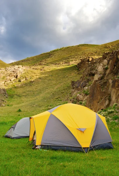 Camping in de zomer — Stockfoto