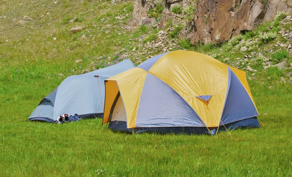 Camping i sommar — Stockfoto